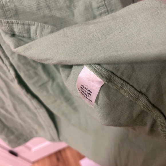 Green Button Down - Picture 4 of 5